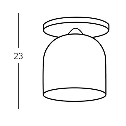 Kolarz A1352.11.Gr.100 - Přisazený lustr NONNA 1xE27/60W/230V jeleni dub/bílá/šedá