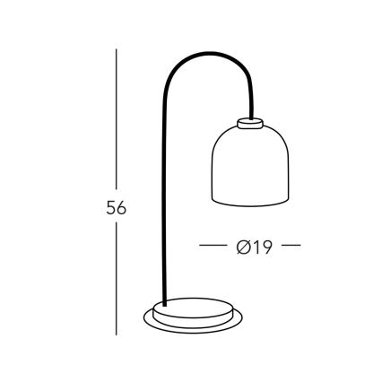 Kolarz A1352.71.Au.100 - Stolní lampa NONNA 1xE27/60W/230V jeleni dub/bílá/zlatá