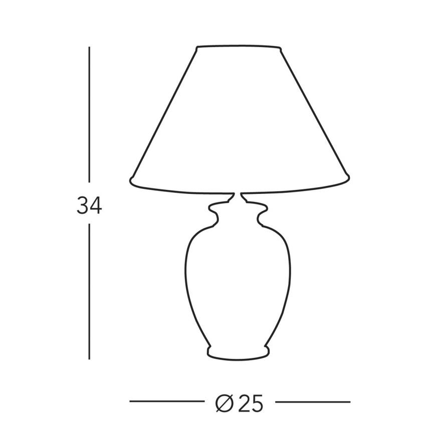 Kolarz A1354.71S - Stolní lampa GIARDINO 1xE27/60W/230V pr. 25 cm