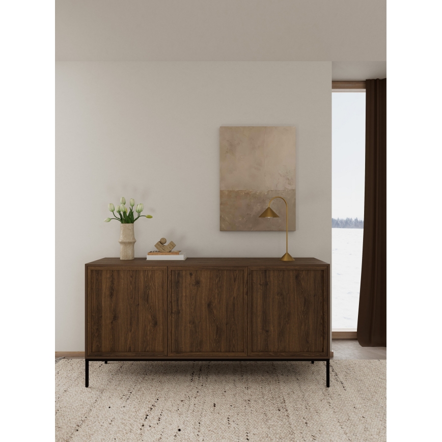 Komoda ALIN 158x40 cm hnědá