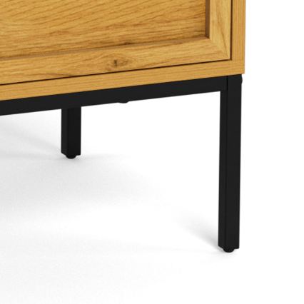 Komoda ALIN 80x40 cm světle hnědá