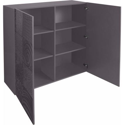 Komoda ARIA 121x111x43 cm antracit
