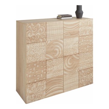 Komoda ARIA 121x111x43 cm dub sonoma