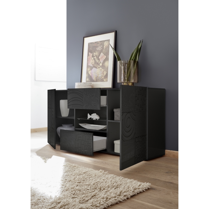 Komoda ARIA 181x84x43 cm antracit