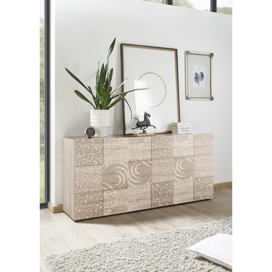 Komoda ARIA 181x84x43 cm dub sonoma