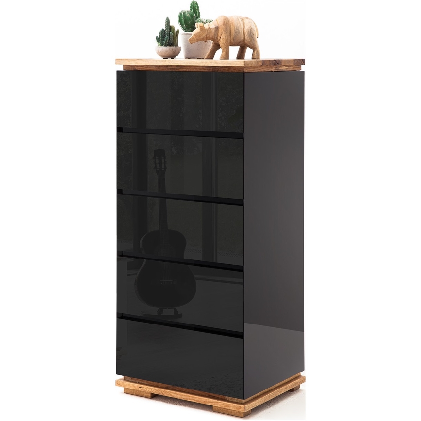 Komoda ARVI černá/dub