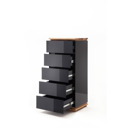 Komoda ARVI černá/dub