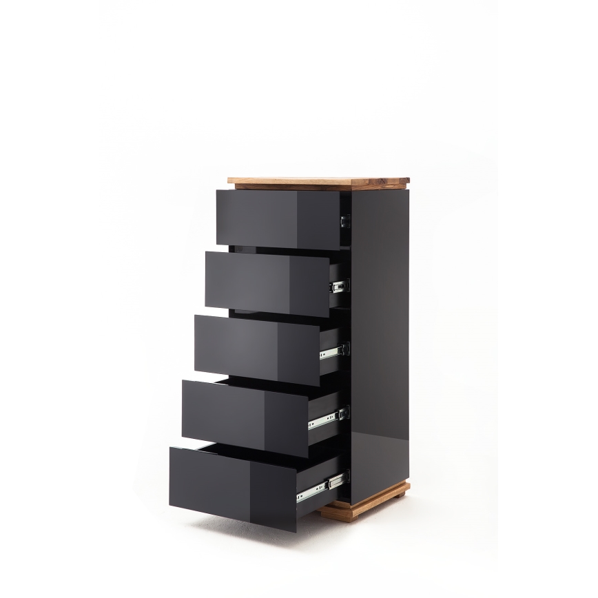 Komoda ARVI černá/dub