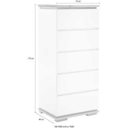 Komoda ARVI černá/dub