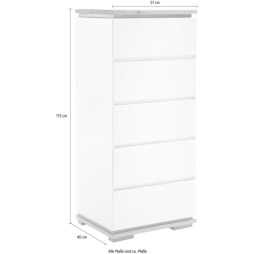 Komoda ARVI černá/dub