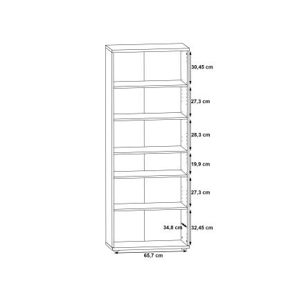 Komoda/Botník SIMO bílá/šedá beton