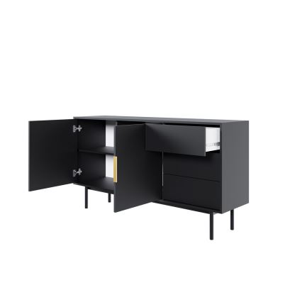 Komoda ELI 154x82x39 cm černá