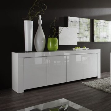Komoda FINERA 210x85x50 cm bílá