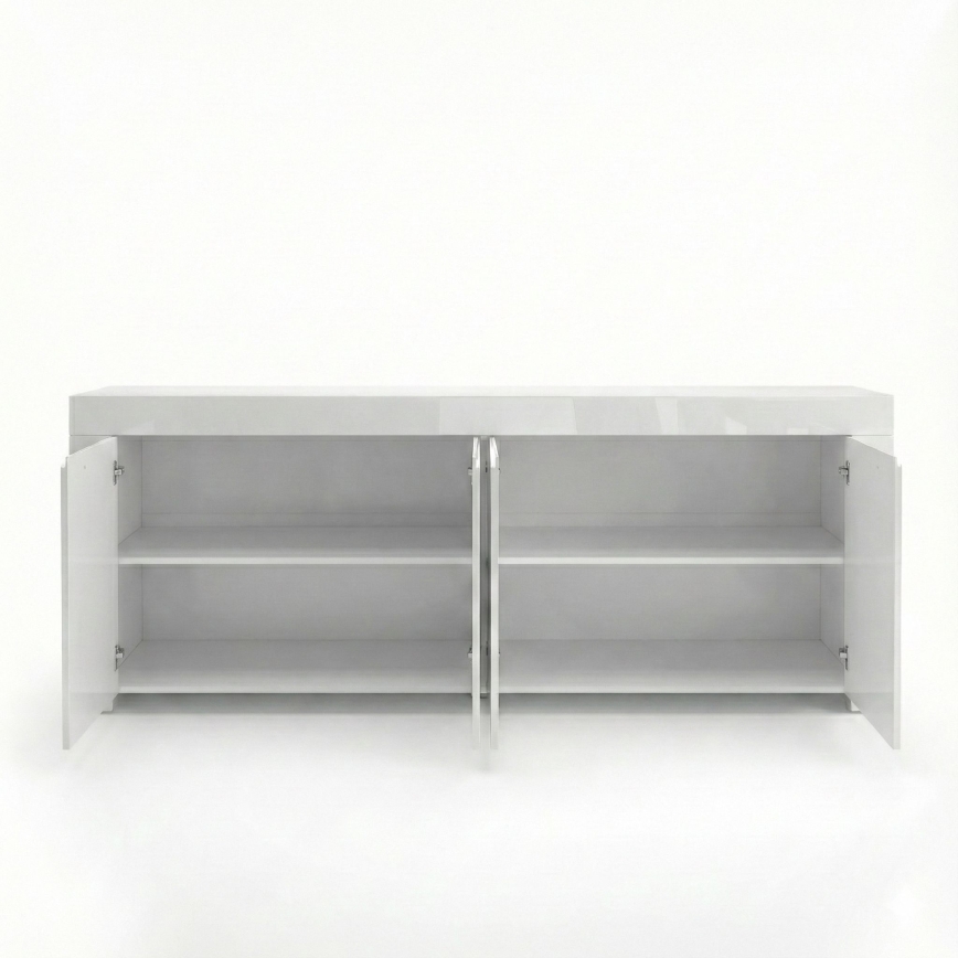 Komoda FINERA 210x85x50 cm bílá