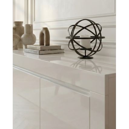 Komoda FINERA 210x85x50 cm bílá