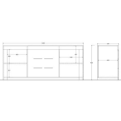 Komoda FINERA bílá