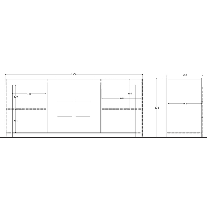 Komoda FINERA bílá