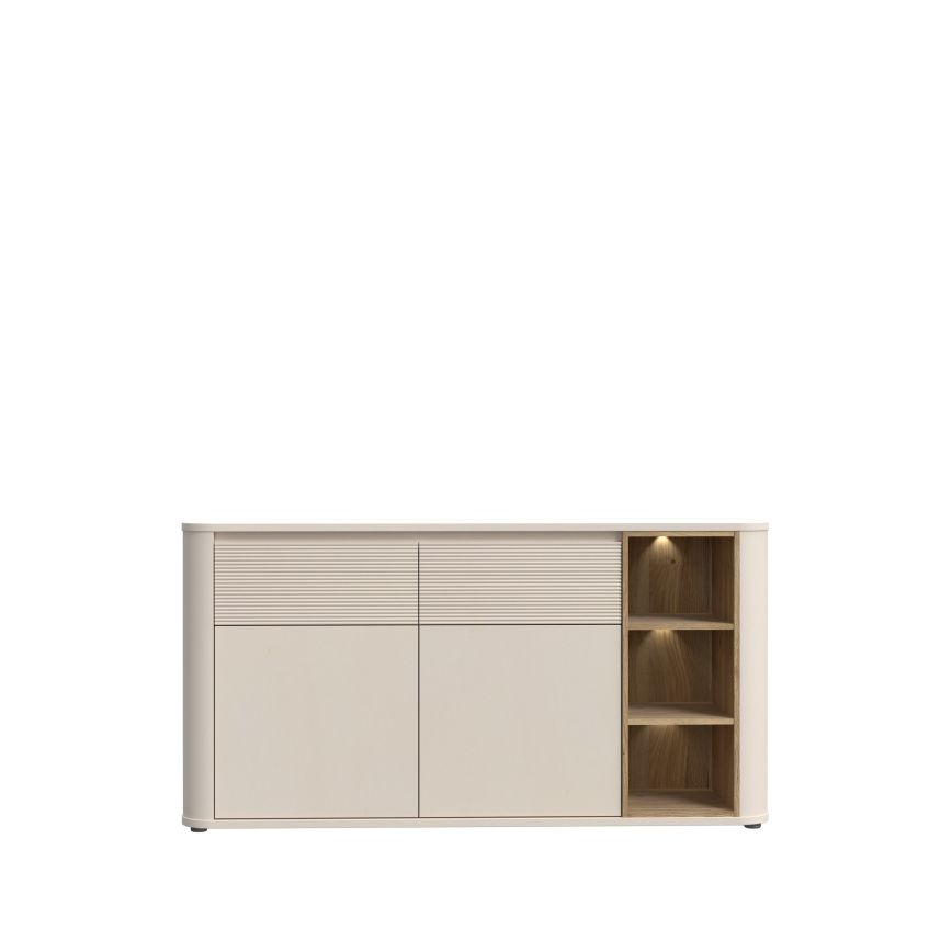 Komoda INAR 160x83x41 cm béžová/dub