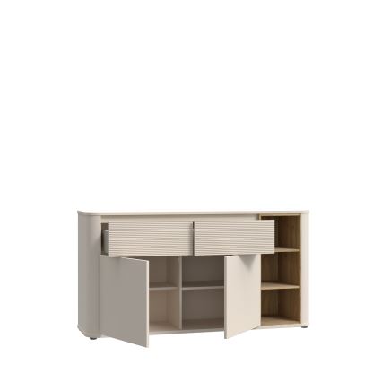 Komoda INAR 160x83x41 cm béžová/dub