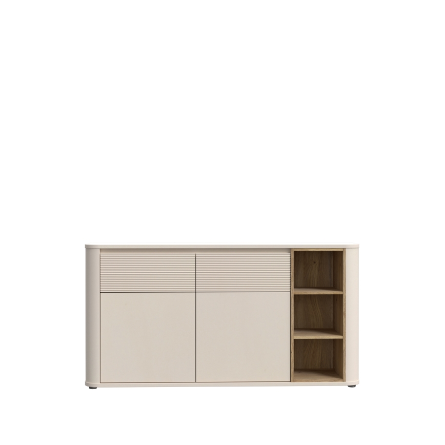 Komoda INAR 160x83x41 cm béžová/dub