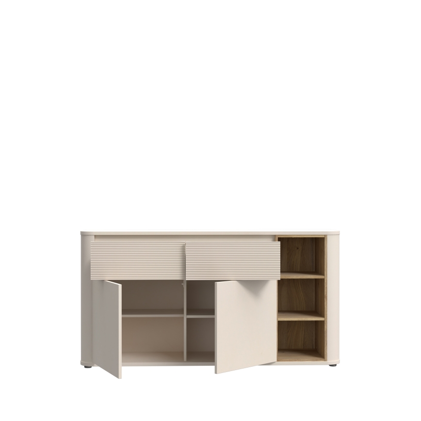 Komoda INAR 160x83x41 cm béžová/dub