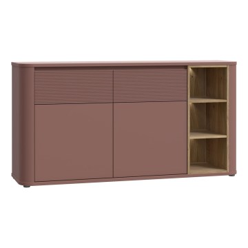 Komoda INAR 160x83x41 cm hnědá/dub