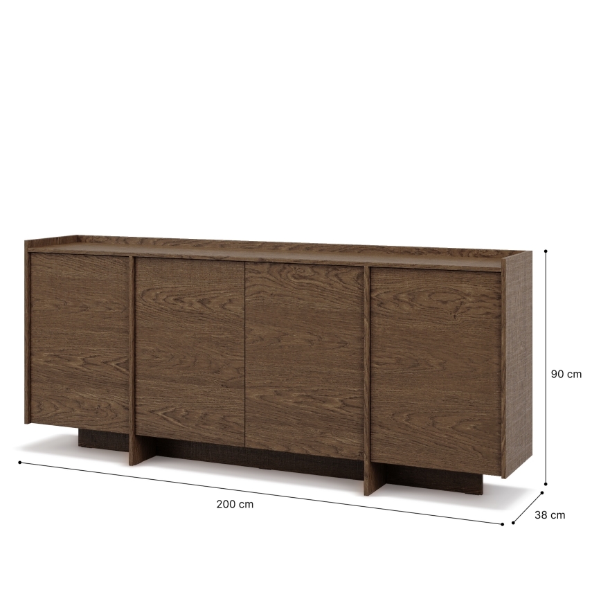 Komoda KEMI 200x90x38 dub