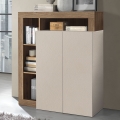 Komoda LENOR 108x127x42 cm kašmír/dub