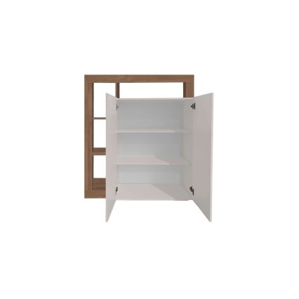 Komoda LENOR 108x127x42 cm kašmír/dub