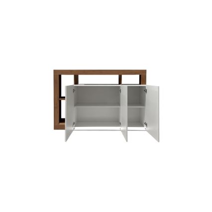 Komoda LENOR 146x93x42 cm bílá/dub