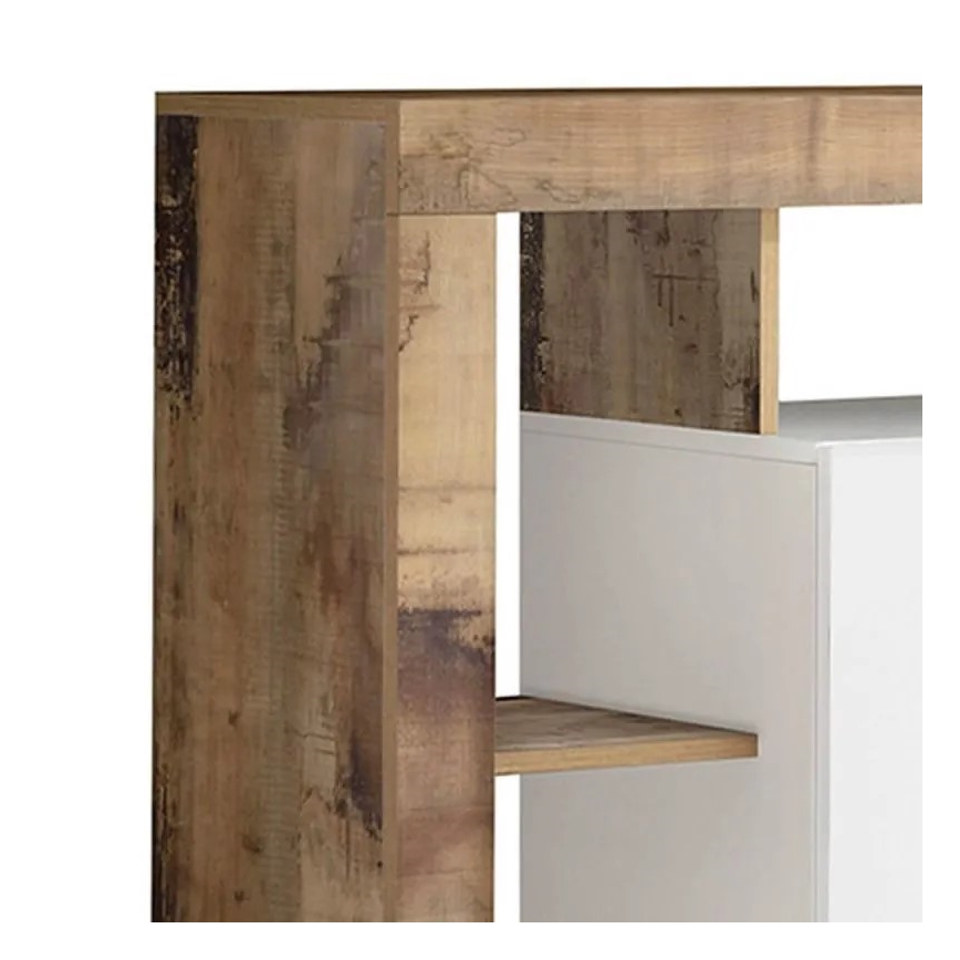 Komoda LENOR 146x93x42 cm bílá/javor