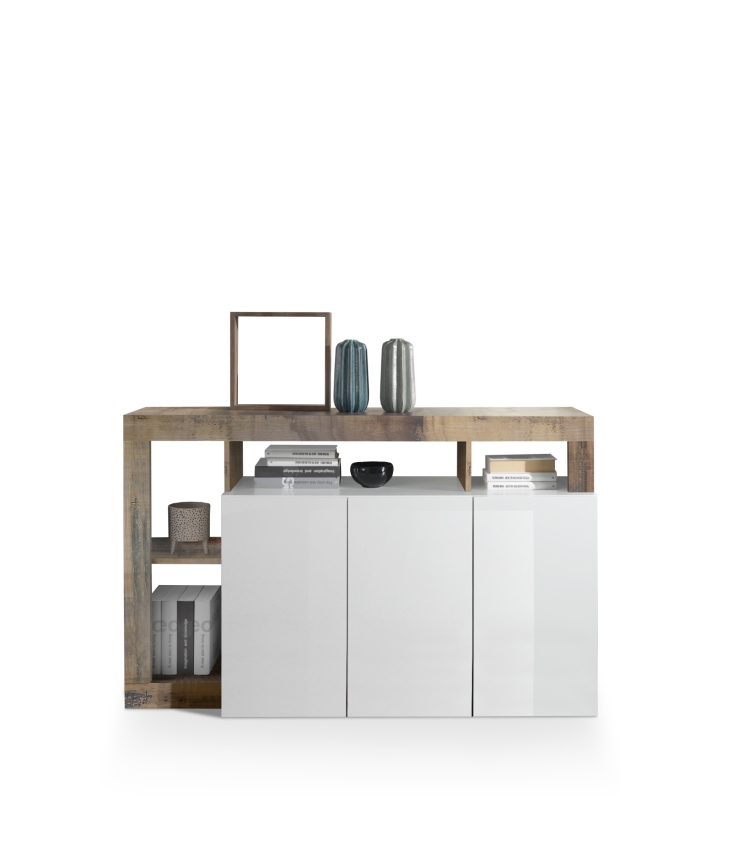 Komoda LENOR bílá/javor