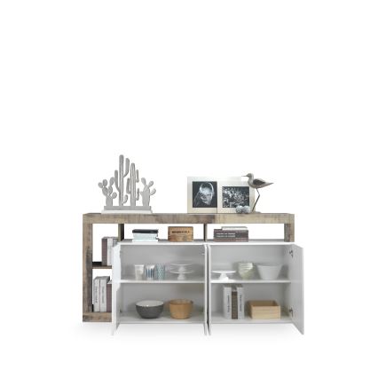 Komoda LENOR bílá/javor