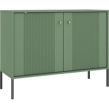Komoda LUE 105x79x39 cm zelená/černá