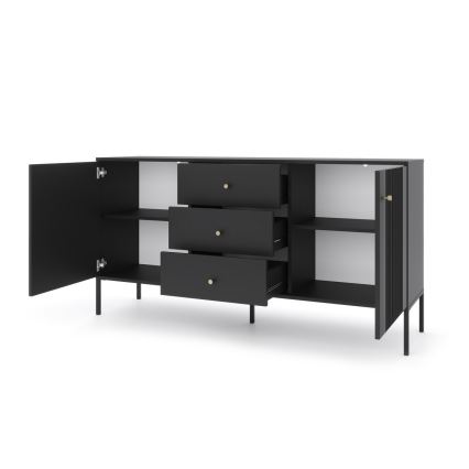 Komoda LUE 155x51x39 cm černá