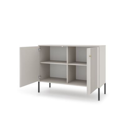 Komoda LUE béžová/černá