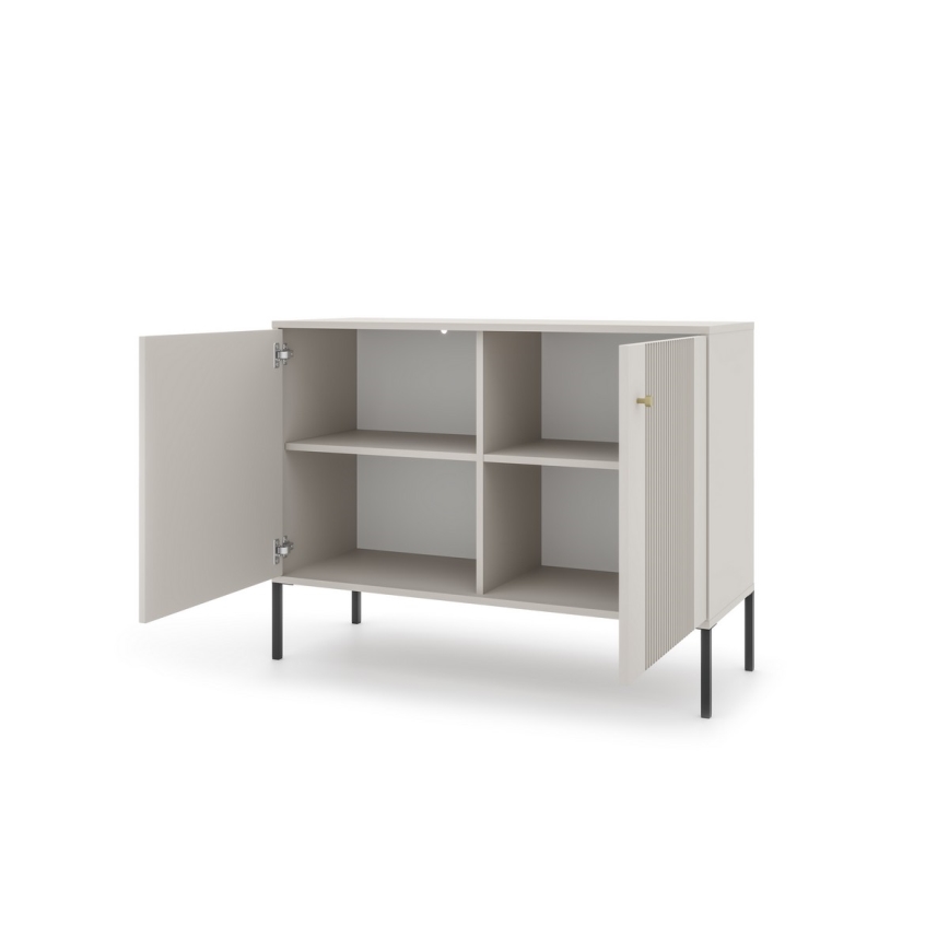 Komoda LUE béžová/černá