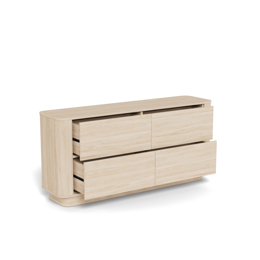 Komoda MADERA 160x75 cm bílý dub