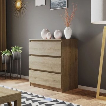 Komoda MALWA 77x70 cm dub sonoma