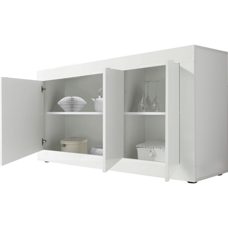 Komoda NERILA 160x86x43 cm bílá