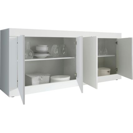 Komoda NERILA 207x86x43 cm bílá