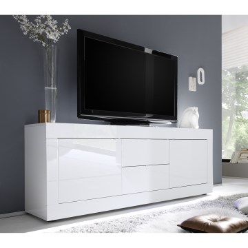 Komoda NERILA 210x66x43 cm bílá