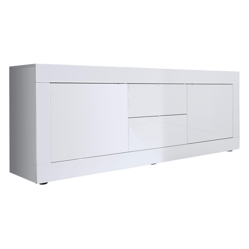Komoda NERILA 210x66x43 cm bílá
