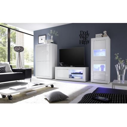 Komoda NERILA 61x162x43 cm bílá