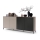 Komoda RONJA 242x102x43 cm taupe/černá