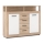 Komoda RUNA 120x97x32 cm dub sonoma/bílá