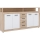 Komoda RUNA 190x96x32 cm dub sonoma/bílá