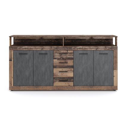 Komoda RUNA tmavě hnědá/antracit