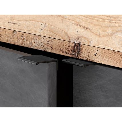 Komoda RUNEA 180x86x42 cm světle hnědá/antracit