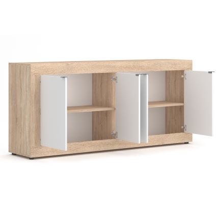 Komoda RUNEA dub sonoma/bílá